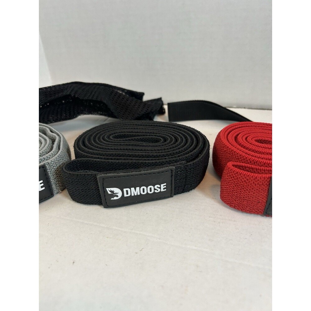 DMoose Fabric Resistance Bands Set 3 Booty Bands Door Anchor Gym New In Package - Picture 5 of 9